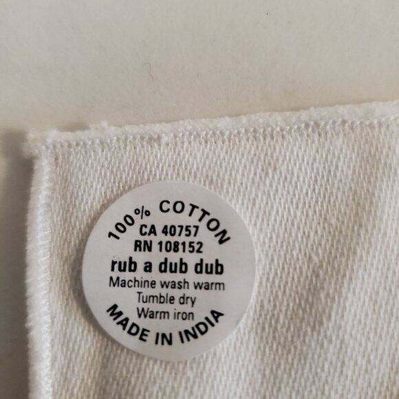 Christmas Embroidery Kitchen Square Towels White NEW - Set Of 4 - Picture 10 of 14